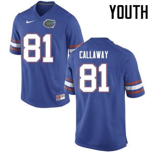 Youth Florida Gators #81 Antonio Callaway NCAA Nike Blue Authentic Stitched College Football Jersey LLE4562HI